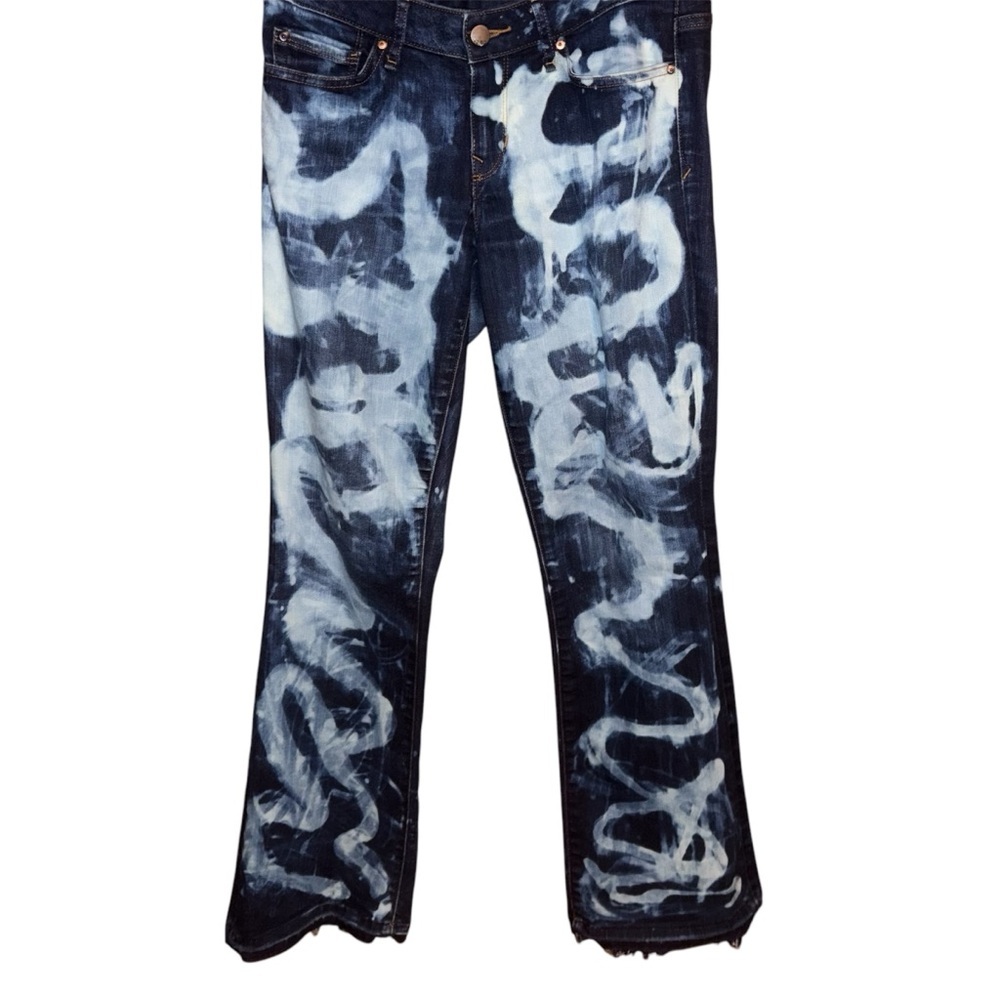 Unique Splatter Custom Design Jeans